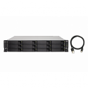 QNAP TL-R1200C-RP - Hard drive array - 12 bays (SATA-600) - USB 3.2 Gen 2 (external) - rack-mountable - 2U