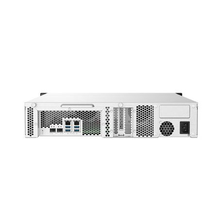 QNAP TS-832PXU - NAS server - 8 bays - rack-mountable - SATA 6Gb / s - RAID 0, 1, 5, 6, 10, 50, JBOD, 60 - RAM 4 GB - Gigabit Ethernet  /  2.5 Gigabit Ethernet  /  10 Gigabit Ethernet - iSCSI support - 2U - 5