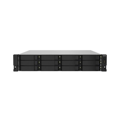 QNAP TS-1232PXU-RP - NAS server - 12 bays - rack-mountable - SATA 6Gb / s - RAID 0, 1, 5, 6, 10, 50, JBOD, 60 - RAM 4 GB - Gigabit Ethernet  /  2.5 Gigabit Ethernet  /  10 Gigabit Ethernet - iSCSI support - 2U - 0
