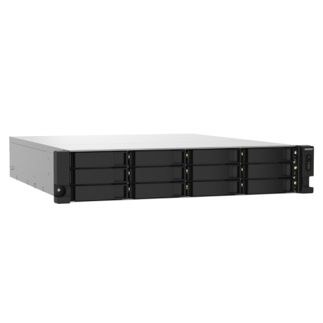QNAP TS-1232PXU-RP - NAS server - 12 bays - rack-mountable - SATA 6Gb / s - RAID 0, 1, 5, 6, 10, 50, JBOD, 60 - RAM 4 GB - Gigabit Ethernet  /  2.5 Gigabit Ethernet  /  10 Gigabit Ethernet - iSCSI support - 2U - 7