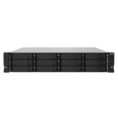 QNAP TS-1232PXU-RP - NAS server - 12 bays - rack-mountable - SATA 6Gb / s - RAID 0, 1, 5, 6, 10, 50, JBOD, 60 - RAM 4 GB - Gigabit Ethernet  /  2.5 Gigabit Ethernet  /  10 Gigabit Ethernet - iSCSI support - 2U - 8