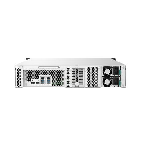 QNAP TS-832PXU - NAS server - 8 bays - rack-mountable - SATA 6Gb / s - RAID 0, 1, 5, 6, 10, 50, JBOD, 60 - RAM 4 GB - Gigabit Ethernet / 2.5 Gigabit Ethernet / 10 Gigabit Ethernet - iSCSI support - 2U - 5