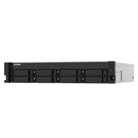 QNAP TS-832PXU - NAS server - 8 bays - rack-mountable - SATA 6Gb / s - RAID 0, 1, 5, 6, 10, 50, JBOD, 60 - RAM 4 GB - Gigabit Ethernet / 2.5 Gigabit Ethernet / 10 Gigabit Ethernet - iSCSI support - 2U - 6