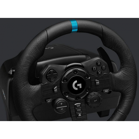 Logitech G923 - Wheel and pedals set - wired - for PC, Sony PlayStation 4 - 4