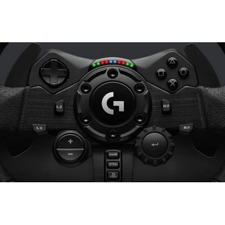 Logitech G923 - Wheel and pedals set - wired - for PC, Sony PlayStation 4 - 5
