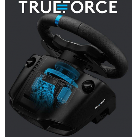 Logitech G923 - Wheel and pedals set - wired - for PC, Sony PlayStation 4 - 6