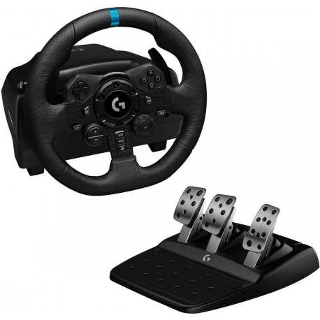 Logitech G923 - Wheel and pedals set - wired - for PC, Sony PlayStation 4 - 7
