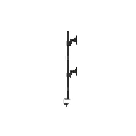 Multibrackets M VESA Deskmount Officeline Dual Vertical - Mounting kit - for 2 LCD displays - steel - black - screen size: 15"-30" - desk-mountable - 5