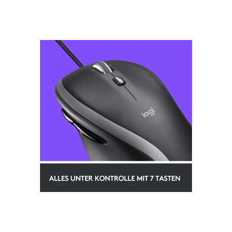 Logitech M500s Advanced Corded Mouse - Mouse - optical - 7 buttons - wired - USB - 4