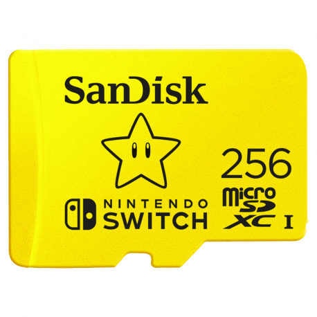 SanDisk Nintendo Switch - Flash memory card - 256 GB - Video Class V30  /  UHS-I U3 - microSDXC UHS-I - for Nintendo Switch - 2