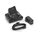 Zebra 1-Slot Docking Cradle - Printer charging cradle - output connectors: 1 - United Kingdom - for ZQ300 Series