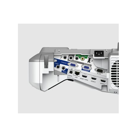 Epson EB-685W - 3LCD projector - 3500 lumens (white) - 3500 lumens (colour) - WXGA (1280 x 800) - 16:10 - 720p - LAN - grey, white - 3