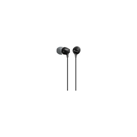 Sony MDR-EX15AP - EX Series - earphones with mic - in-ear - wired - 3.5 mm jack - black - 1