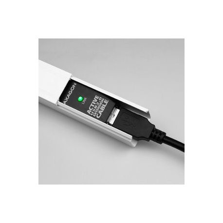 Axago - USB extension cable - USB (F) to USB (M) - USB 2.0 - 10 m - active - 7