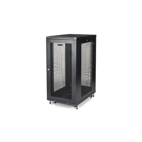 StarTech.com 24U Server Rack Cabinet, 4-Post Adjustable Depth (2" to 30") Network Equipment Rack Enclosure w / Casters / Cable Management / Shelf / Locking Dell PowerEdge, HP ProLiant ThinkServer - 24U Rack Cabinet (RK2433BKM) - Rack cabinet - 24U - 31" - 0