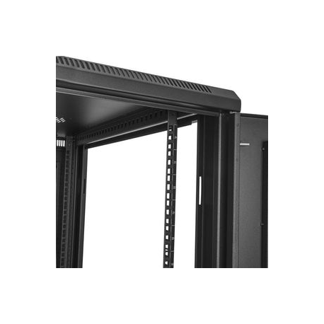 StarTech.com 24U Server Rack Cabinet, 4-Post Adjustable Depth (2" to 30") Network Equipment Rack Enclosure w / Casters / Cable Management / Shelf / Locking Dell PowerEdge, HP ProLiant ThinkServer - 24U Rack Cabinet (RK2433BKM) - Rack cabinet - 24U - 31" - 3
