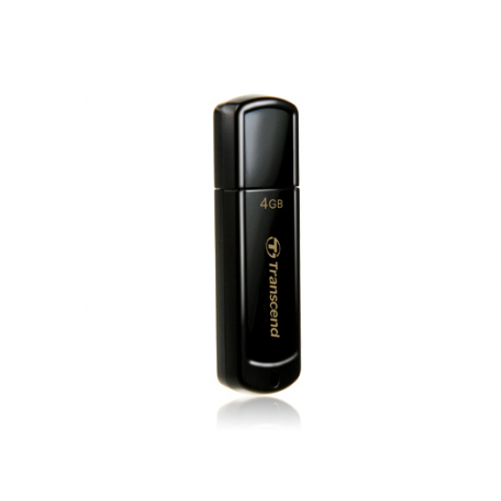 Transcend JetFlash 350 - USB flash drive - 4 GB - USB 2.0 - black - 2