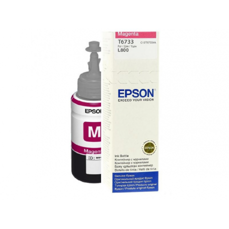 Epson T6733 - 70 ml - magenta - original - ink refill - for Epson L1800, L800, L805, L810, L850 - 2