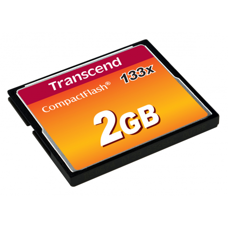 Transcend - Flash memory card - 2 GB - 133x - CompactFlash - 5