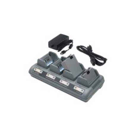 Zebra Quad Charger UCLI72-4 - Power adapter + battery charger - United Kingdom - for Zebra RW 220, RW 420; QL 220, 220 Plus, 320, 320 Plus, 420, 420 Plus - 1