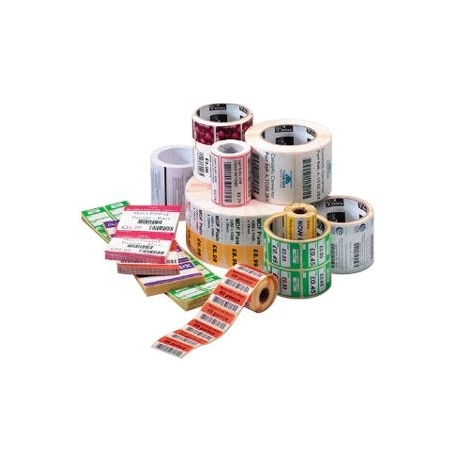 Zebra Z-Select 2000D - Paper - permanent acrylic adhesive - coated - perforated - bright white - 101.6 x 38.1 mm 16900 label(s) (4 roll(s) x 4225) labels - for Zebra 110, 140, 220, Z4Mplus, Z6MPlus, ZM400, ZM600; Xi Series 140, 170; Z Series ZM600 - 2