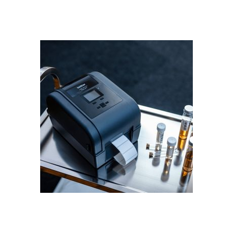 Brother TD-4650TNWB - Label printer - direct thermal / thermal transfer - Roll (11.2 cm) - 203 dpi - up to 203.2 mm / sec - USB, LAN, Wi-Fi(n), USB host, RS232, Bluetooth 4.2 - 1