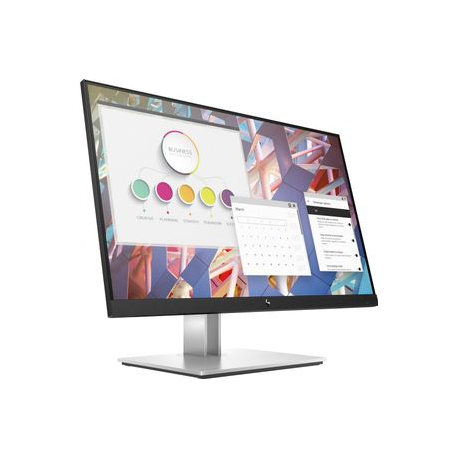 HP E24 G4 - E-Series - LED monitor - 23.8" - 1920 x 1080 Full HD (1080p) @ 60 Hz - IPS - 250 cd / m² - 1000:1 - 5 ms - HDMI, VGA, DisplayPort - silver (stand), black head - 2
