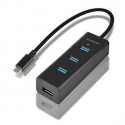 AXAGON HUE-S2C - Hub - 4 x SuperSpeed USB 3.0 - desktop