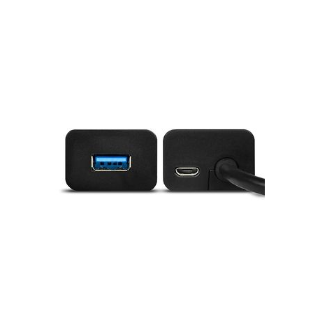 AXAGON HUE-S2BL - Hub - 4 x SuperSpeed USB 3.0 + 1 x micro-USB - desktop - 10