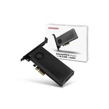AXAGON PCEM2-D - Storage controller - M.2 - 2 Channel - M.2 NVMe Card / SATA 6Gb / s - low profile - PCIe 3.0 x4 - 2