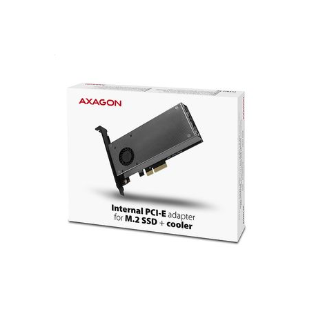AXAGON PCEM2-D - Storage controller - M.2 - 2 Channel - M.2 NVMe Card / SATA 6Gb / s - low profile - PCIe 3.0 x4 - 6