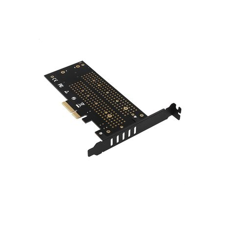 AXAGON PCEM2-D - Storage controller - M.2 - 2 Channel - M.2 NVMe Card / SATA 6Gb / s - low profile - PCIe 3.0 x4 - 8