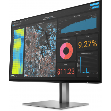 HP Z24f G3 - LED monitor - 24" (23.8" viewable) - 1920 x 1080 Full HD (1080p) @ 60 Hz - IPS - 300 cd / m² - 1000:1 - 5 ms - HDMI, 2xDisplayPort - 6