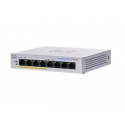 Cisco Business 110 Series 110-8PP-D - Switch - unmanaged - 4 x 10 / 100 / 1000 (PoE) + 4 x 10 / 100 / 1000 - desktop, rack-mountable, wall-mountable - PoE (32 W) - DC power