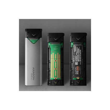 AXAGON EEM2-UG2 - Storage enclosure - M.2 - M.2 NVMe Card / PCIe (NVMe) - USB 3.2 (Gen 2) - 4