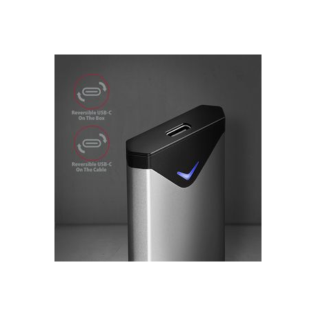 AXAGON EEM2-UG2 - Storage enclosure - M.2 - M.2 NVMe Card / PCIe (NVMe) - USB 3.2 (Gen 2) - 6