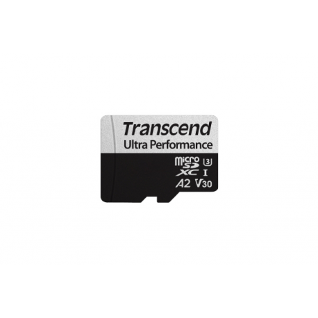 Transcend 340S - Flash memory card - 128 GB - A2 / Video Class V30 / UHS-I U3 / Class10 - microSDXC - 2
