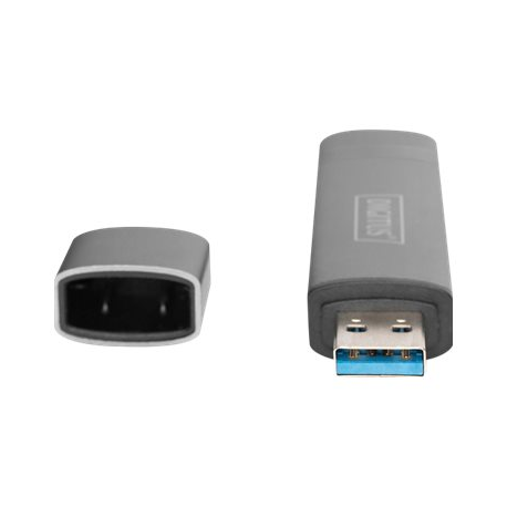 DIGITUS DA-70886 - Card reader (SD, microSD) - USB 3.0 / USB-C - 4