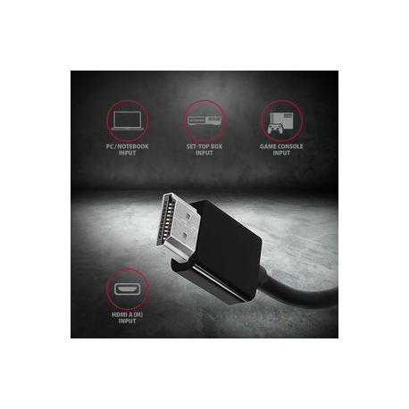 AXAGON - Video interface converter - HDMI (M) to HD-15 (VGA) (F) - 17 cm - 1920 x 1200 (WUXGA) support, active converter - 2