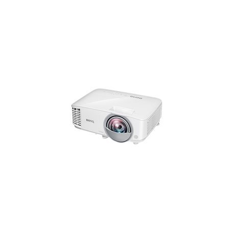 BenQ MW809STH - DLP projector - portable - 3D - 3600 ANSI lumens - WXGA (1280 x 800) - 16:10 - 720p - short-throw fixed lens - 0