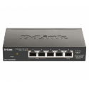 D-Link DGS 1100-05PDV2 - Switch - smart - 5 x 10 / 100 / 1000 (2 PoE) - desktop - PoE (18 W)