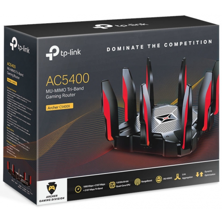 Wireless Router|TP-LINK|Wireless Router|1200 Mbps|1 WAN|4x10/100M|Number of antennas 4|ARCHERC54 - 3
