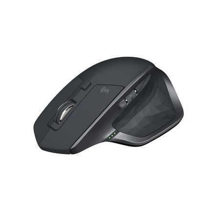Logitech MX Master 2S - Mouse - laser - 7 buttons - wireless - Bluetooth, 2.4 GHz - Logitech Unifying receiver - graphite - 1
