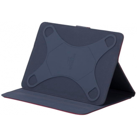 Riva Case Biscayne 3317 Universal - Flip cover for tablet - polyester - red - 10.1" - 3