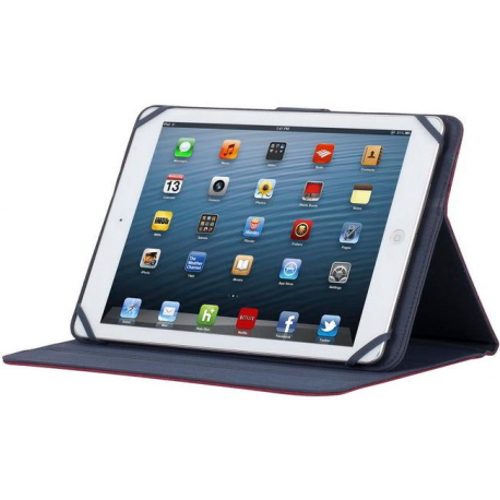 Riva Case Biscayne 3317 Universal - Flip cover for tablet - polyester - red - 10.1" - 4