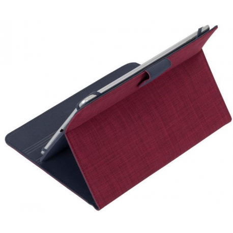 Riva Case Biscayne 3317 Universal - Flip cover for tablet - polyester - red - 10.1" - 5