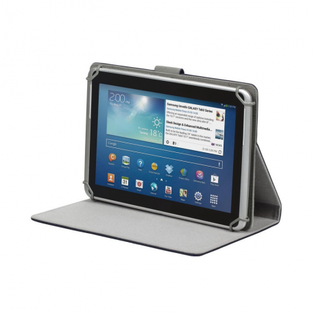 Riva Case Orly 3017 Universal - Flip cover for tablet - polyurethane leather - blue - 10.1" - 2