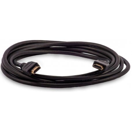 Delock Slim Premium - HDMI cable with Ethernet - HDMI male to HDMI male - 4.5 m - triple shielded twisted pair - black - 4K support - 1