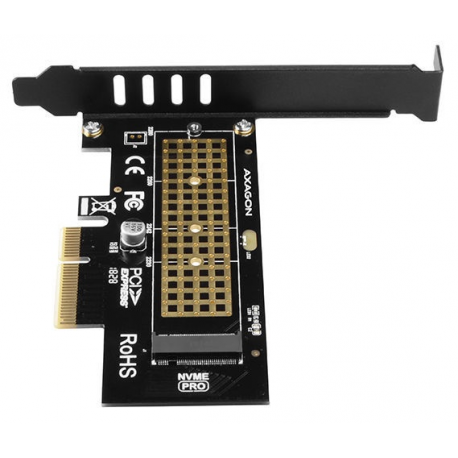 AXAGON PCEM2-N - Storage controller - M.2 - M.2 NVMe Card low profile - 8 GBps - PCIe 3.0 x4 - 3
