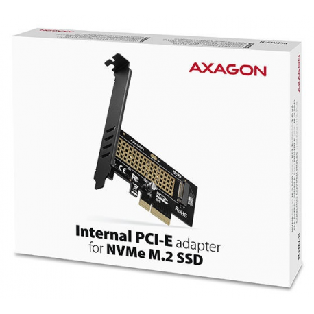 AXAGON PCEM2-N - Storage controller - M.2 - M.2 NVMe Card low profile - 8 GBps - PCIe 3.0 x4 - 4